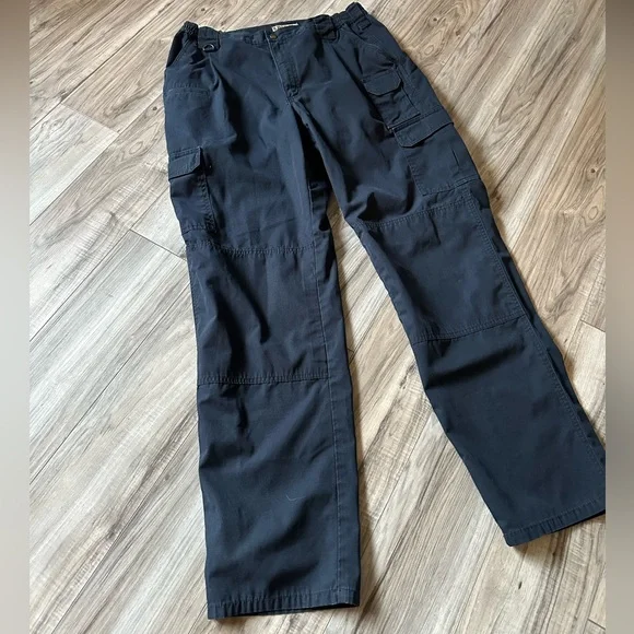 5.11 Tactical Taclite Pro Ripstop Cargo Work Pant in Blue  Tall Size 38x36 - Picture 2 of 7